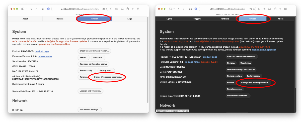 P44-xx-X web password change